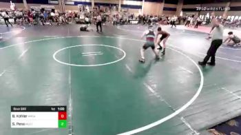 123 lbs Semifinal - Ben Kohler, Wasatch WC vs Sergio Pena, Mustang WC
