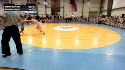 132 lbs Rr Rnd 3 - Easton Edwards, Wrecking Crew Wrestling Club vs Brandon Vinson, Ohio Titan Grey