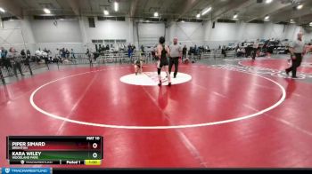 125 lbs Cons. Round 4 - Kara Wiley, Woodland Park vs Piper Simard, Brighton