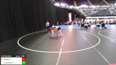 5th - 6th grade - 117 3rd Place Match - Luke Hutchinson, Moyer Elite Wrestling vs Evan Staples, Ankeny Wrestling Club