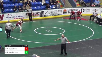 132 lbs Round Of 64 - Kale Barnett, Redbank Valley vs Connor Scanlon, Wayne Highlands