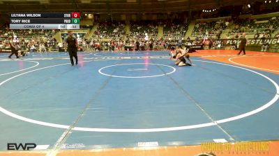 88 lbs Consi Of 4 - LILYANA WILSON, Storm Wrestling Center vs Tory Rice, Prodigy Elite Wrestling