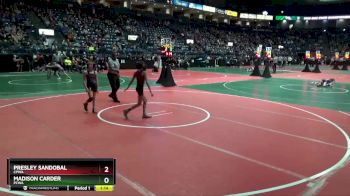 76 lbs Semifinal - Presley Sandobal, CPWA vs Madison Carder, PCWA