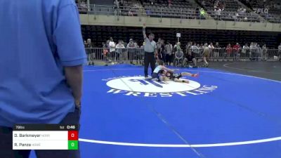 78 lbs Consi Of 8 #2 - Devin Barkmeyer, Norristown, PA vs Ryan Panza, Howell, NJ