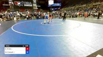 160 lbs Cons 32 #1 - Grant Kress, Iowa vs Waylon Cressell, North Dakota