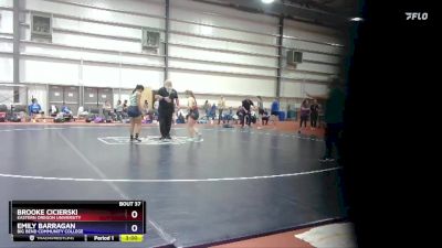 130 lbs Cons. Semi - Emily Barragan, Big Bend Community College vs Brooke Cicierski, Eastern Oregon University