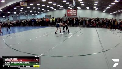 56 lbs Champ. Round 2 - Burentugs Bayarjargal, Nova WC vs Lucas Dobbs, Highlands Wrestling Club