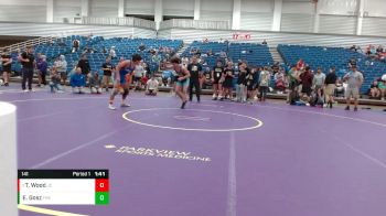 141 lbs Cons. Round 10 - Tony Wood, Jay County vs Evan Gosz, Fremd