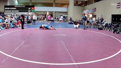 132 lbs Quarters & 3rd Wb (32 Team) - Parker Withers, Morris Fitness Purge vs Devin Corbin, Funky Boyz