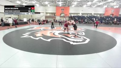 285 lbs Champ. Round 2 - Greydon Carcich, Norwich vs Micah Gillespie, St. John Fisher