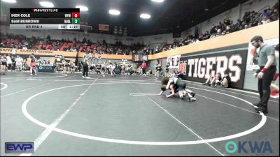 70 lbs Rr Rnd 4 - Iker Cole, Weatherford Youth Wrestling vs Sam Burrows, Noble Takedown Club