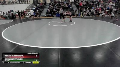 85 lbs Cons. Round 3 - Kannin Keefhaver, Victory vs Braydon Springer, Hayleighs Hammers Wrestling