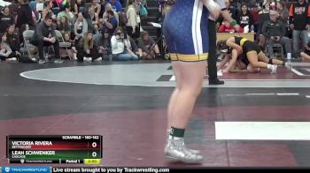 160-162 lbs 1st Place Match - Leah Schwenker, Cascade vs Victoria Rivera, Bettendorf