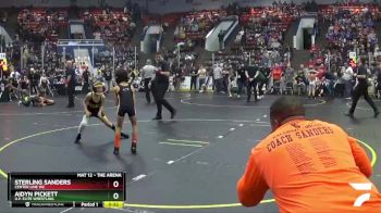 64 lbs Quarterfinal - Sterling Sanders, Center Line WC vs Aidyn Pickett, U.P. Elite Wrestling