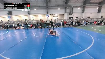 90 lbs Cons. Semi - Luke Gonzales, Randall Youth Wrestling Club vs Paxton Holmes, Global Wrestling Club