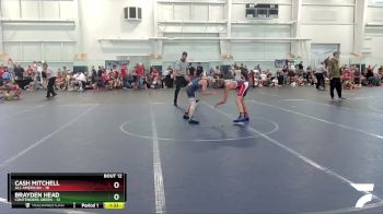 92 lbs Round 4 (6 Team) - Brayden Head, Contenders Green vs Cash Mitchell, All American