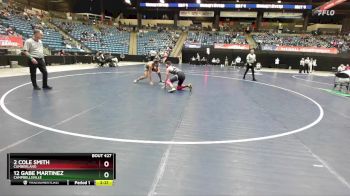 174 lbs Cons. Round 4 - 12 Gabe Martinez, Campbellsville vs 2 Cole Smith, Cumberland