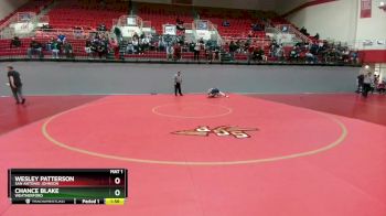 126 lbs Round 1 - Chance Blake, Weatherford vs Wesley Patterson, San Antonio Johnson