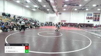 220 lbs Quarterfinal - Owen Brunk, Portland vs Chris Adamczyk, Rocky Hill