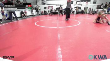 52 lbs Quarterfinal - Jackson Back, Salina Wrestling Club vs Colton Murrell, Team Tulsa Wrestling Club