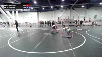 126 lbs 2nd Place - Jonah Juergens, Ocrtc vs Caleb Clemans, Ford Dynasty WC