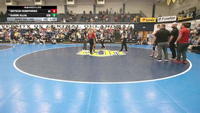 125 lbs 3rd Place Match - Bryson Humphries, Drury vs Karim Allal, Central Missouri