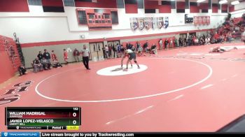 132 lbs Quarterfinal - Javier Lopez-Velasco, Liberty Bell vs William Madrigal, Sunnyside