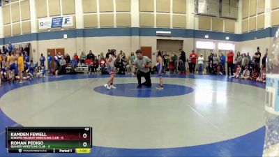 49 lbs Round 3 (10 Team) - Roman Pedigo, Quaker Wrestling Club vs Kamden Fewell, Kokomo Wildkat Wrestling Club