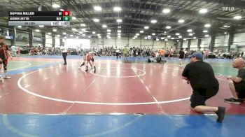 85 lbs Rr Rnd 1 - Sophia Miller, MF Army MS - MS vs Aiden Jette, Mat Warriors Green MS - MS
