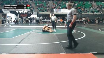 7A 126 lbs Cons. Round 3 - Tyree Mullins, Grissom Hs vs Corbin Rickard, Bob Jones