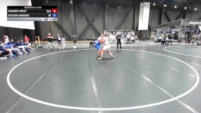 285 lbs Zander West, California Red vs Kolten Simons, Nebraska