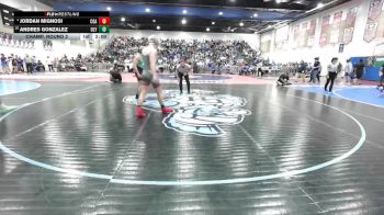 157 Boys Champ. Round 2 - Andres Gonzalez, Olympian vs Jordan Mignosi, Coastal Academy