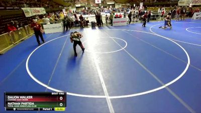 130 lbs Cons. Round 3 - Daijon Walker, CAUSAW-Judy Rider vs Nathan Partida, Total Kaos Wrestling Club