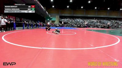 67 lbs Consi Of 4 - Nixon Bentley, Driller Wrestling Club vs Kainoa Sheldahl, Mantanona TC