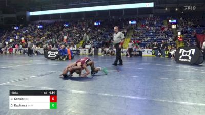 50 lbs Round Of 16 - Bryce Kocsis, Richland vs Damian Espinosa, Easton