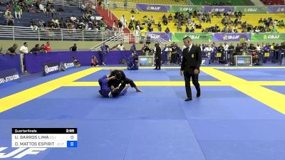 UALISSON BARROS LIMA vs DANIEL MATTOS ESPIRITO SANTO 2024 Brasileiro Jiu-Jitsu IBJJF