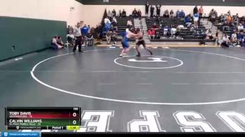 195 lbs 2nd Wrestleback (16 Team) - Calvin Williams, El Paso Pebble Hills vs Toby Davis, Weatherford