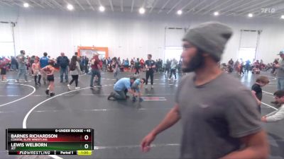 45 lbs Cons. Semi - Lewis Welborn, JET vs Barnes Richardson, Coastal Elite Wrestling