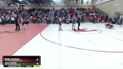 105 lbs Cons. Round 2 - Zack Kumle, Outlaw Wrestling Club vs Isaac Apodaca, Mat Demon Wrestling Club