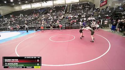 141 lbs Cons. Round 2 - Ty Edvalson, Maple Mountain High School vs Quinn Meyer, Skyridge High School