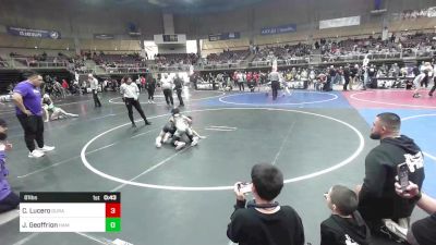 81 lbs Consi Of 8 #2 - Cruz Lucero, Duran Elite vs Jaxon Geoffrion, Hammer House Mafia