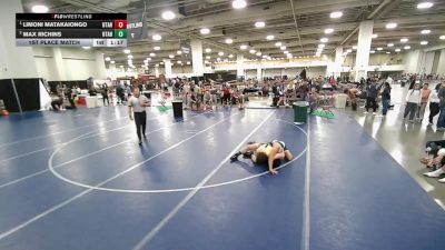 150 lbs 1st Place Match - Limoni Matakaiongo, Utah vs Max Richins, Utah
