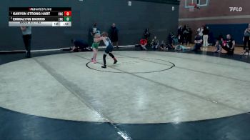 62 lbs 3rd Place Match - Kanyon Strong Hart, Hawk Wrestling Club vs Emmalynn Morris, Lakeland Wrestling Club