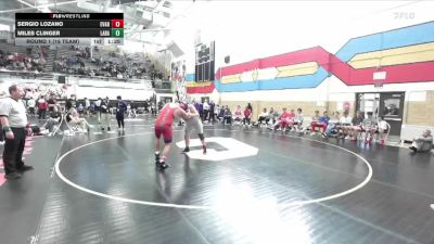285 lbs Round 1 (16 Team) - Sergio Lozano, Evanston vs Miles Clinger, Laramie