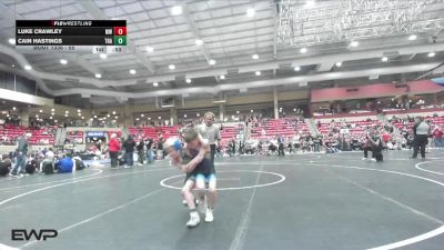 55 lbs Cons. Round 3 - Cain Hastings, Trailhands vs Luke Crawley, MWC WA