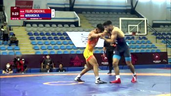 63 kg Semifinal - Emerson Isaias Felipe Ordonez, Guatalema vs Randon Drew Miranda, United States