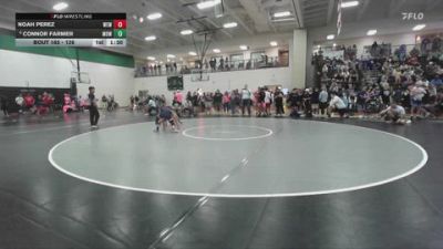 126 lbs Champ. Round 2 - Connor Farmer, Mowest vs Noah Perez, War Eagle Wrestling