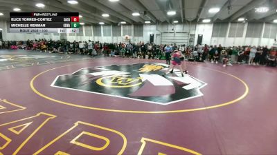 100 lbs Cons. Round 3 - Elice Torres-Cortez, Sand Creek vs Michelle Henman, Kelly Walsh