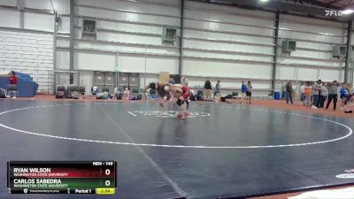 149 lbs Cons. Round 3 - Carlos Sabedra, Washington State University vs Ryan Wilson, Washington State University