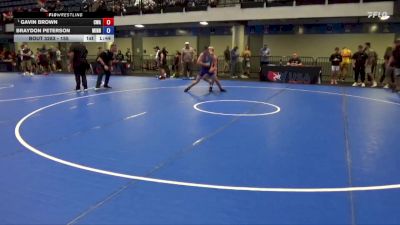 155 lbs Quarters - Gavin Brown, Contenders Wrestling Academy vs Braydon Peterson, Minnesota